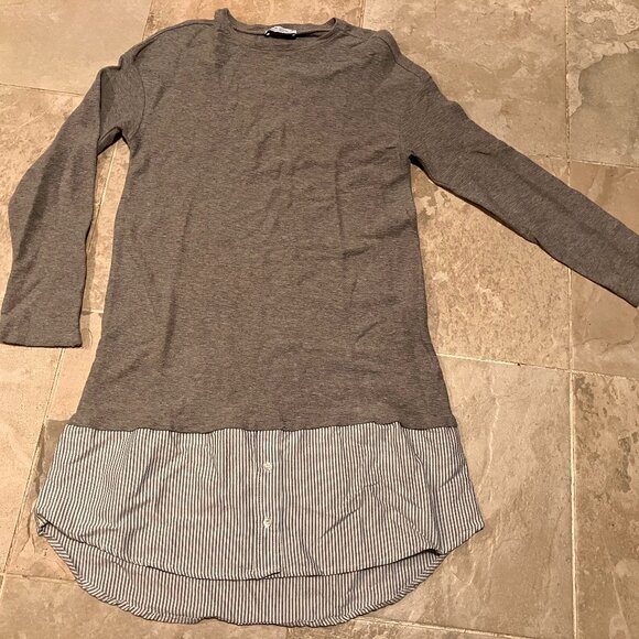 Zara Trafaluc robe size SMALL Grey Dress - Picture 1 of 4